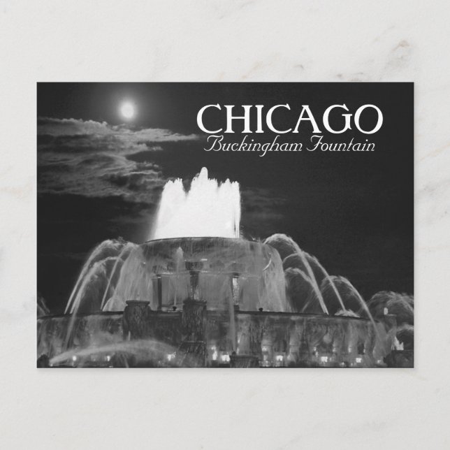 Buckingham Fountain Chicago Illinois Postcard (Front)