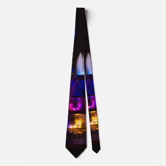 Buckingham Fountain Chicago Neck Tie (Front)