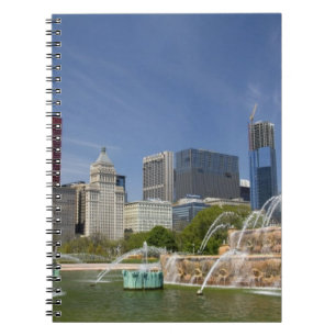 Buckingham Fountain located in Grant Park, 2 Spiral Notebook