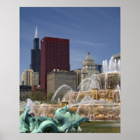 Buckingham Fountain located in Grant Park,