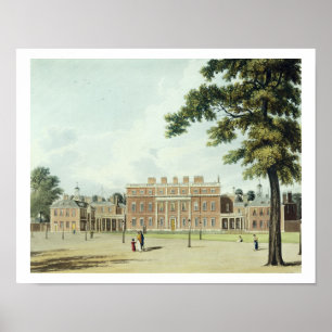 Buckingham House, from 'The History of the Royal R Poster