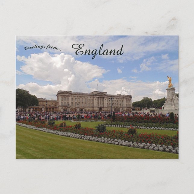 Buckingham Palace in London England Postcard (Front)