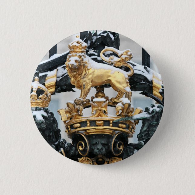 Buckingham Palace London 6 Cm Round Badge (Front)