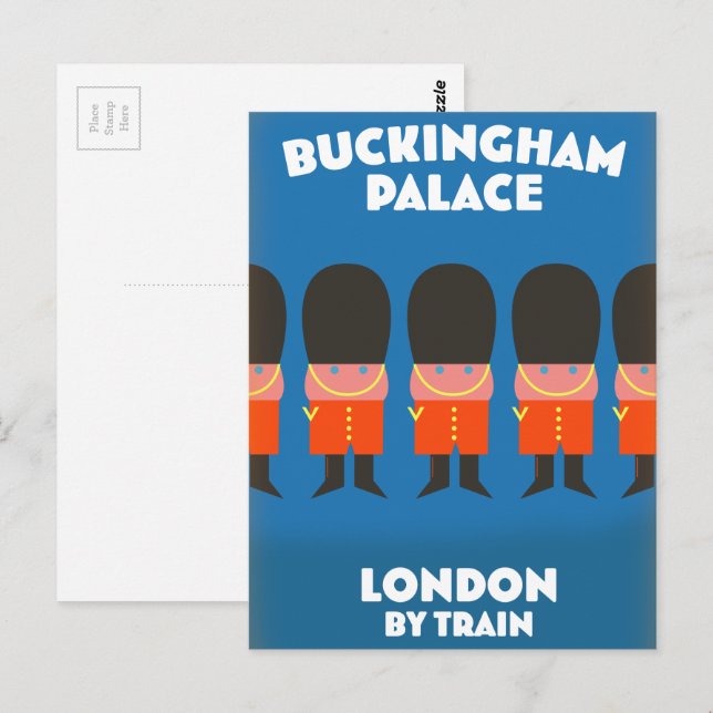 Buckingham Palace London by train Postcard (Front/Back)