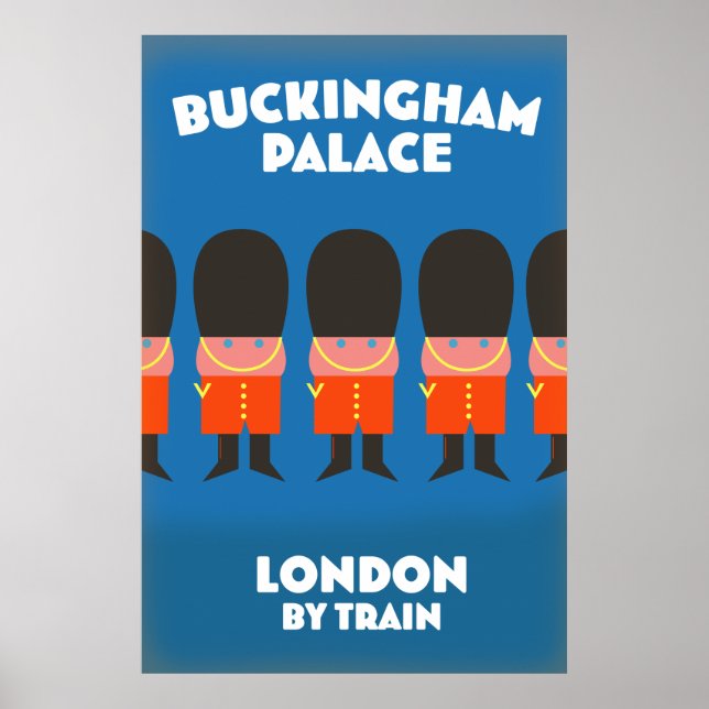 Buckingham Palace London by train Poster (Front)