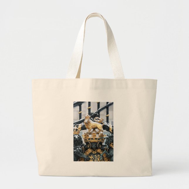 Buckingham Palace London Large Tote Bag (Front)