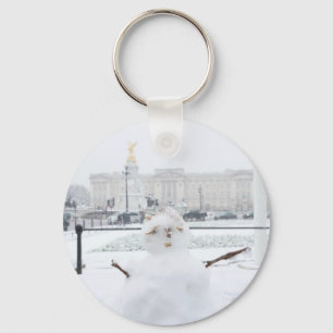 Buckingham Palace snowman London Key Ring