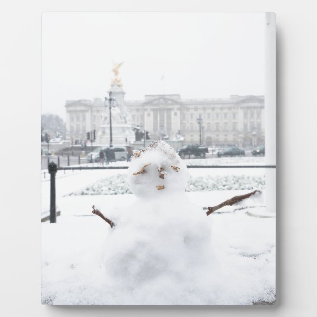 Buckingham Palace snowman London Plaque (Front)