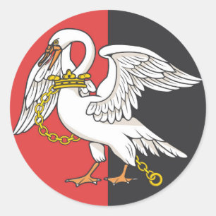 Buckinghamshire flag Buckingham england province s Classic Round Sticker