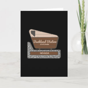 Buckland Station State Park Nevada Nv Welcome Sign Card