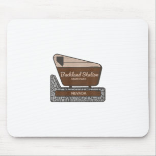 Buckland Station State Park Nevada Nv Welcome Sign Mouse Pad