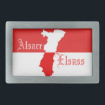 Buckle of belt Alsace - Elsass Belt Buckle<br><div class="desc">The drapeu Alsatian Belch ùn Wiss ahead and well in considering,  which will be able to deny you your alsacianity?!</div>
