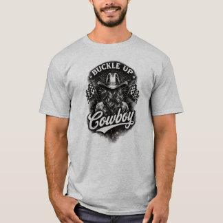Buckle Up Cowboy Retro Western Cowgirl Vintage T-Shirt