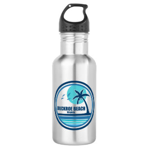 Buckroe Beach Virginia Palm Tree Birds 532 Ml Water Bottle