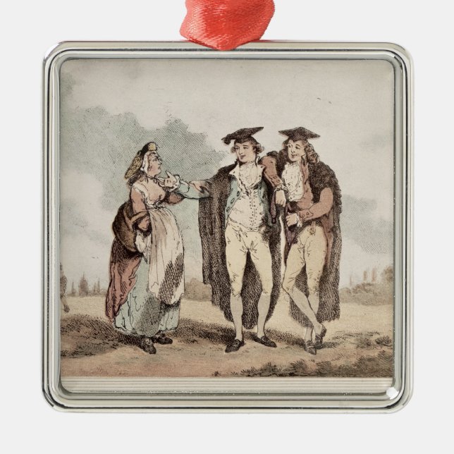 Bucks of the First Head Metal Tree Decoration (Front)