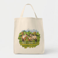 Buckskin Dun Pinto Paint Horses In Summer Pasture