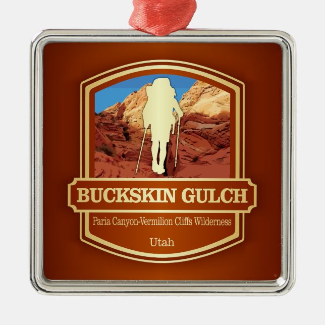 Buckskin Gulch (B) Metal Tree Decoration (Front)