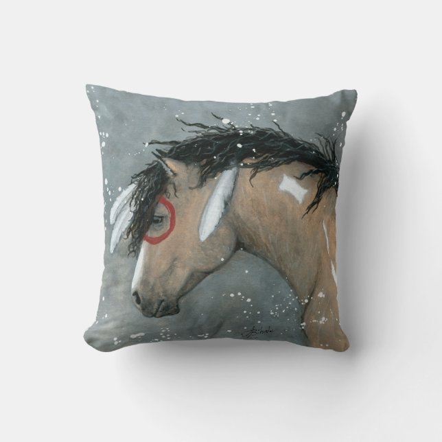 Buckskin Horse by BiHrLe Pillow (Front)