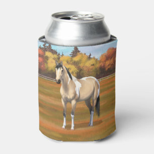 Buckskin Pinto Dun Paint Horse Staillion Can Cooler