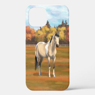 Buckskin Pinto Dun Paint Horse Staillion iPhone 12 Case