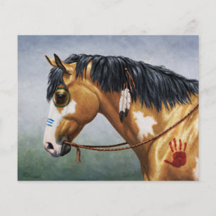 Buckskin Pinto Native American War Horse