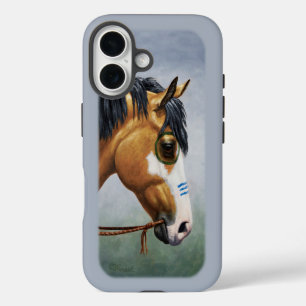 Buckskin Pinto Native American War Horse iPhone 16 Case