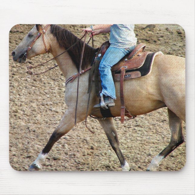 Buckskin Rodeo Horse Mouse Pad (Front)