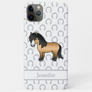 Buckskin Shetland Pony Cute Cartoon Illustration Case-Mate iPhone Case