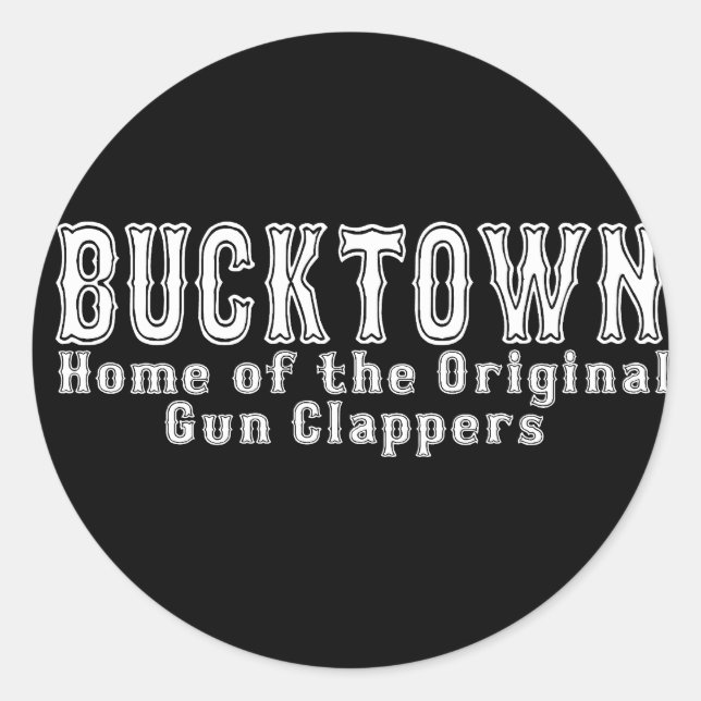 Bucktown Brooklyn Classic Round Sticker (Front)