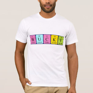 Bucky periodic table name shirt