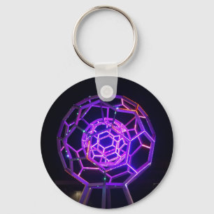 Buckyball Sculpture #5 Keychain