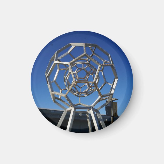 Buckyball Sculpture Magnet (Front)
