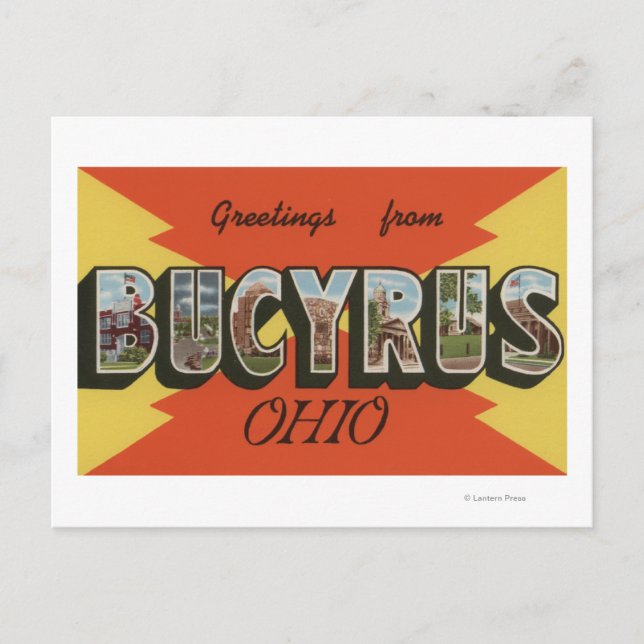 Bucyrus, OhioLarge Letter ScenesBucyrus, OH Postcard (Front)