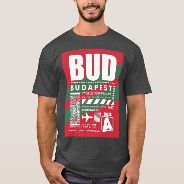 BUD Budapest Airport T-Shirt (Front)
