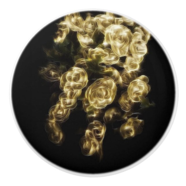 Bud Gilt Ceramic Knob (Front)