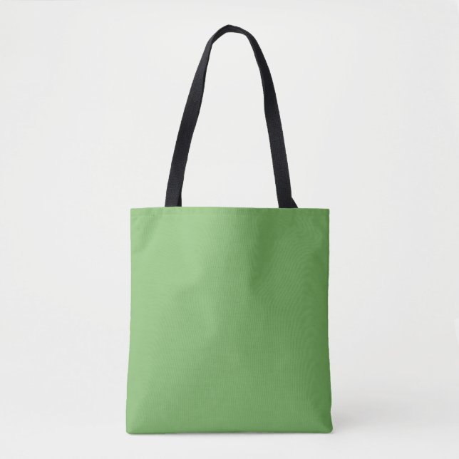 Bud green (solid colour)  tote bag (Front)