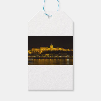 Buda Castle Hungary Budapest at night Gift Tags