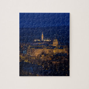 Buda Castle Hungary Budapest at night Jigsaw Puzzle