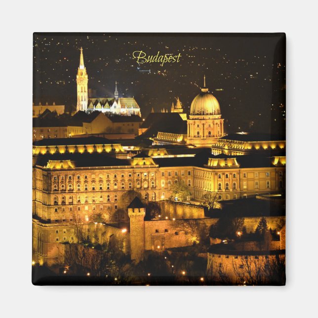 Budapest at Night Magnet (Front)