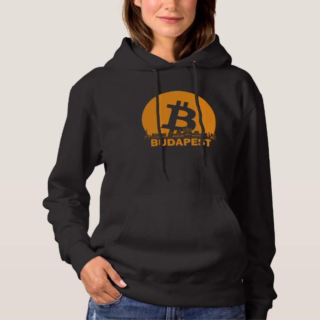 Budapest Bitcoin Maximalist  Bitcoin Budapest Skyl Hoodie (Front)