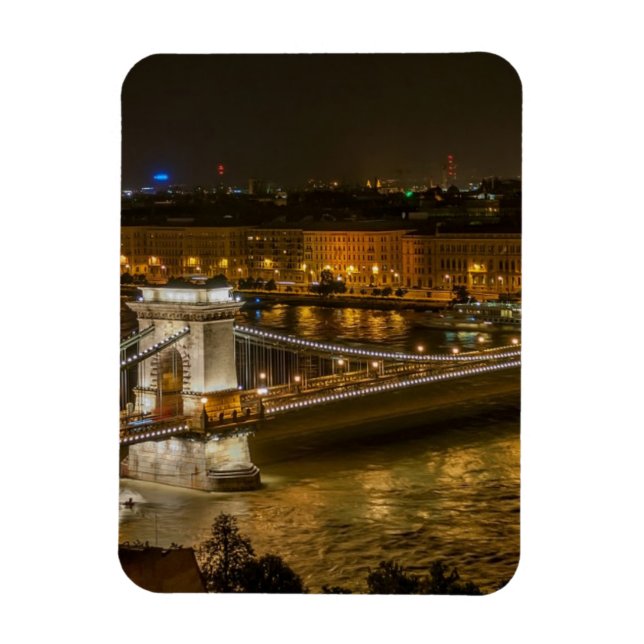 Budapest Chain Bridge Magnet (Vertical)