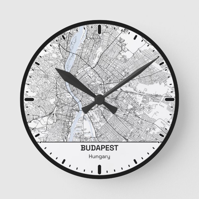 Budapest Clock City Line Art (Front)