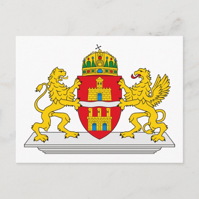 Budapest Coat of Arms Postcard (Front)