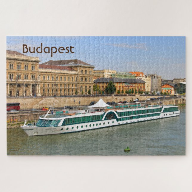 Budapest: Cruise boat on the Danube, Hungary    Jigsaw Puzzle (Horizontal)