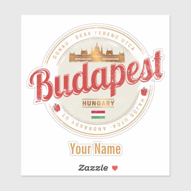 Budapest Design Hungary Vintage Parliament (Sheet)
