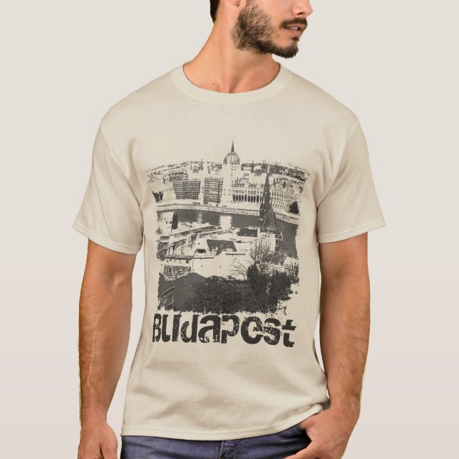 Budapest Distressed Grunge T-shirt (Front)