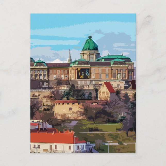 Budapest Historical Castle Architecture Hungary    Postcard (Front)