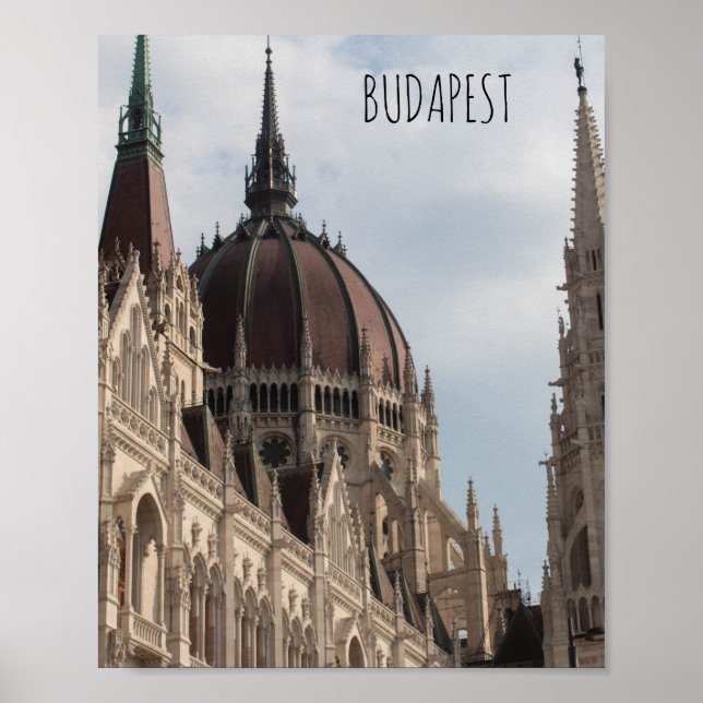 Budapest House of Parliament Poster (Front)