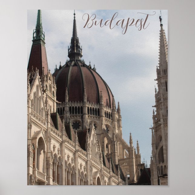 Budapest House of Parliament Poster (Front)