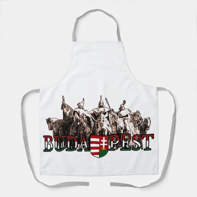 Budapest Hungarian Heroes Apron (Front)